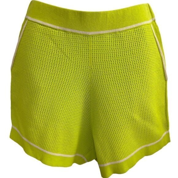 PINKO  Shorts Teverga - 1G176E Y7ZB Teverga - Yellow Green Size S - Picture 3 of 8